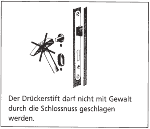 Drückerstift Drückerstift