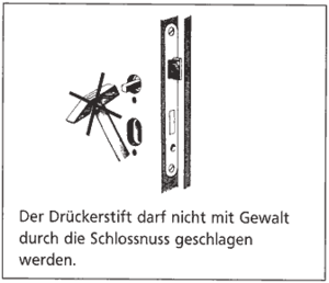 Drückerstift